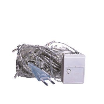 Новорічна гірлянда кімнатна нитка 22 м 220 LED кімнатна гірлянда білий провід Біле світло W220LED22MWW W220LED22MWW фото