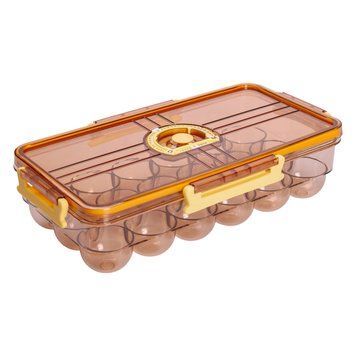 Лоток для яєць пластиковий на 18 комірок 32.5х18х8 см Коричневий HP-27-1 HP-27-1 фото