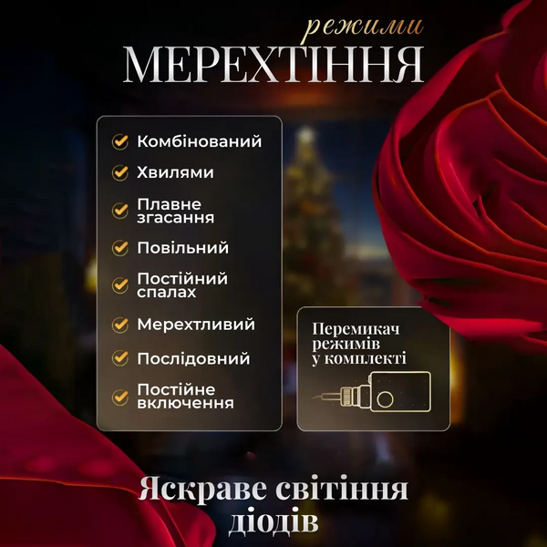 Електрична гірлянда Зірка штора 3*0,9 м 12 на вікно для фотозон синя WYF11BL WYF11BL фото
