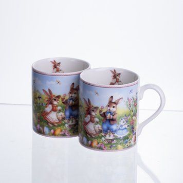 Набір чашок порцелянових Rabbit Family 220 мл 2шт HP-7323-8 HP-7323-8 фото
