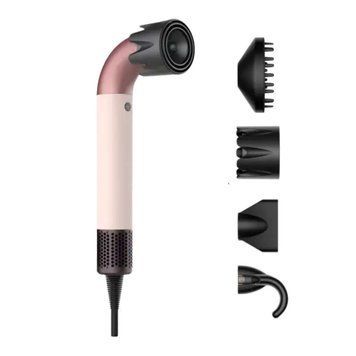 Фен стайлер Super Hairdryer мультистайлер 1600 Вт прилад для волосся з холодним гарячим повітрям 4 насадки Рожевий HP-3P HP-3P фото