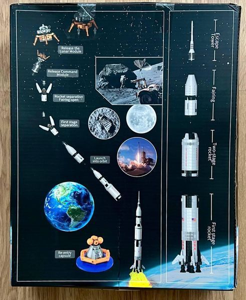 Конструктор NASA Apollo Saturn V НАСА Сатурн-5-Аполлон 1129 фото