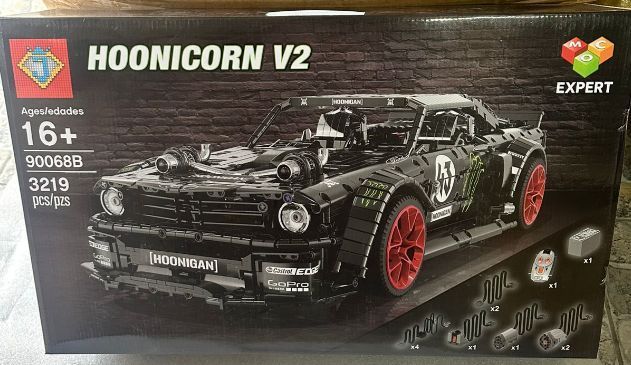 Чорний конструктор Ford Mustang Hoonicorn 1018 фото