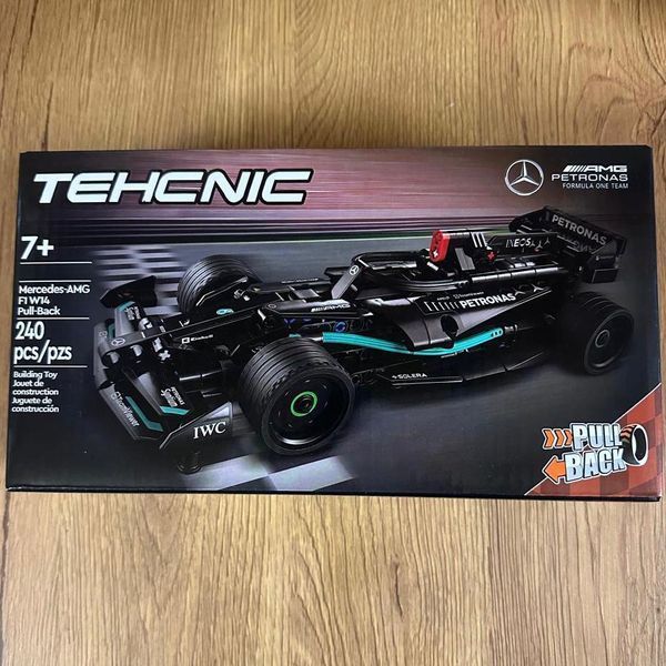 Конструктор чорний  Mercedes-AMG F1 W14  з механізмом Pull-Back 1024 фото