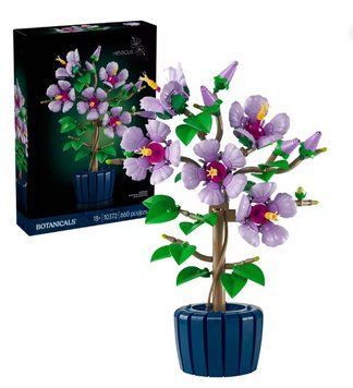 Конструктор Hibiscus flowers квітка у вазоні 1005 фото