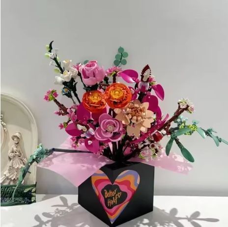 Збірний конструктор "Pretty Pink Flower Bouquet" 1006 фото