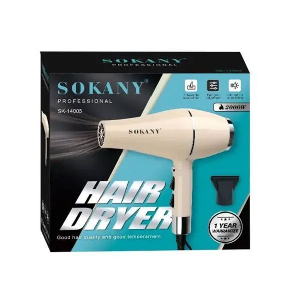 Фен для волосся з насадкою концентратором 1500 Вт Sokany SK-14005 SK-14005 фото