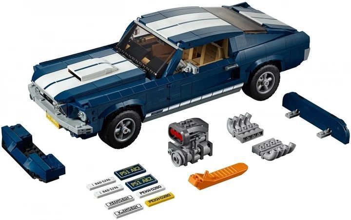 Великий синій гоночний автомобіль Creator Ford Mustang GT 1017 фото